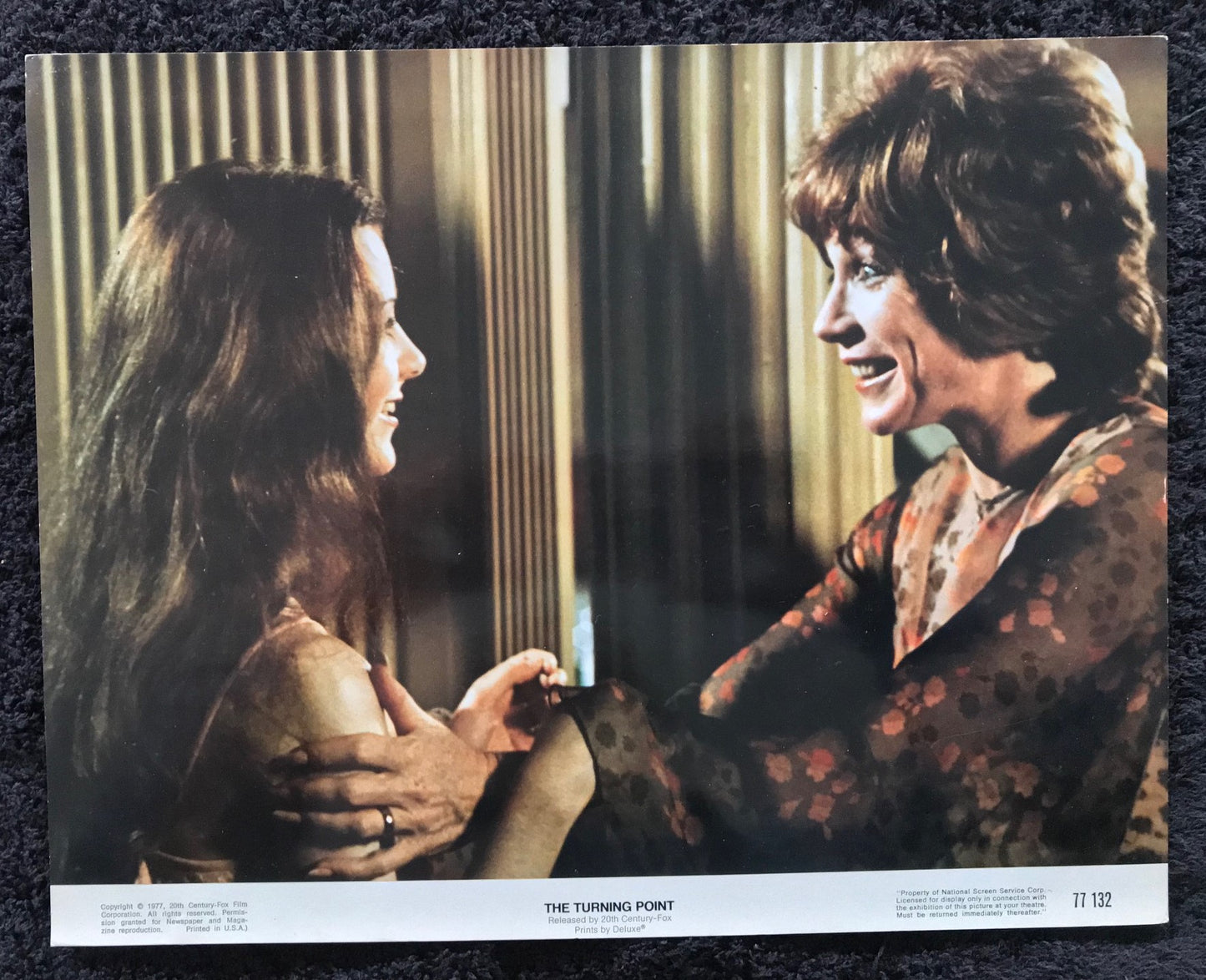 ORIGINAL LOBBY CARDS - THE TURNING POINT - 1977 - set of 8 cards -  Shirley MacLaine, Anne Bancroft, Mikhail Baryshnikov, Leslie Browne