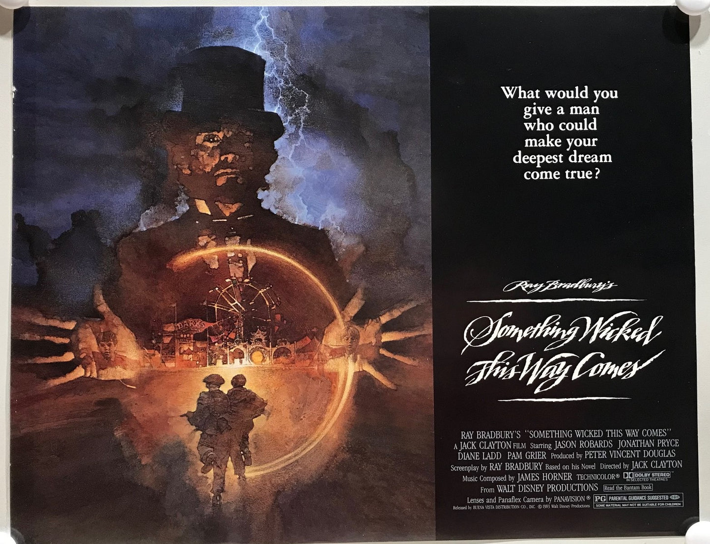 ORIGINAL LOBBY CARDS - SOMETHING WICKED THIS WAY COMES - 1982