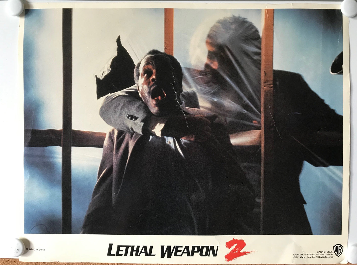 ORIGINAL LOBBY CARD - LETHAL WEAPON 2 (a) - 1989 - title card -  Mel Gibson, Danny Glover, Joe Pesci, Joss Ackland