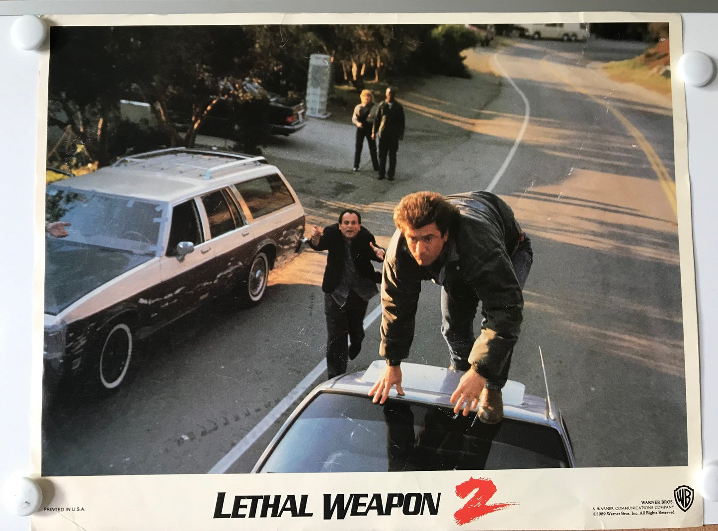 ORIGINAL LOBBY CARD - LETHAL WEAPON 2 (b) - 1989 - title card -  Mel Gibson, Danny Glover, Joe Pesci, Joss Ackland