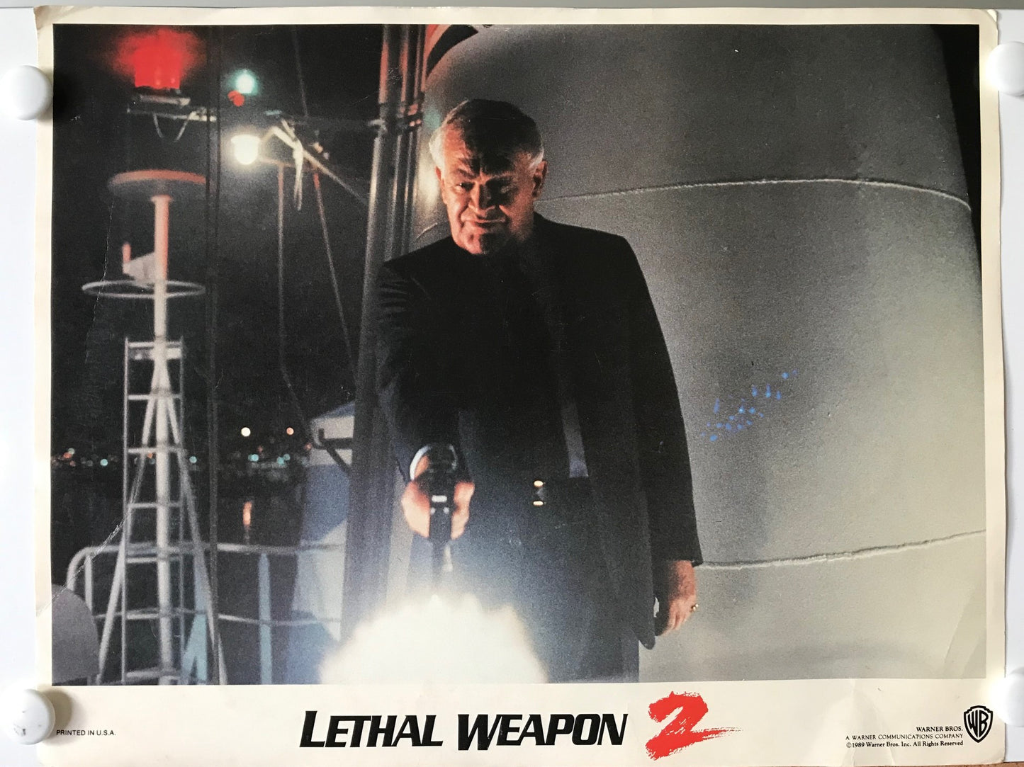 ORIGINAL LOBBY CARD - LETHAL WEAPON 2 (c) - 1989 - title card -  Mel Gibson, Danny Glover, Joe Pesci, Joss Ackland