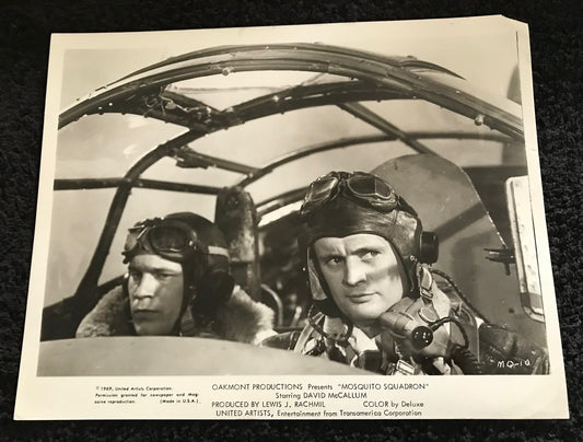 PUBLICITY PHOTOGRAPH - from MOSQUITO SQUADRON (d) (1969) - DAVID McCALLUM, NICKY HENSON (MQ-10)