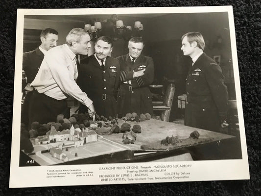 PUBLICITY PHOTOGRAPH - from MOSQUITO SQUADRON (c) (1969) - DAVID McCALLUM, CHARLES GRAY, DINSDALE LANDEN (MQ-9)