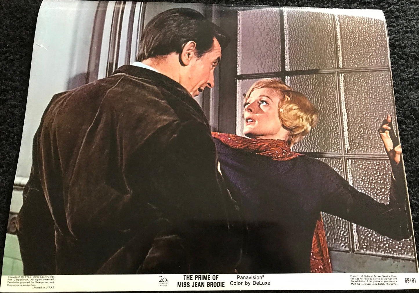 ORIGINAL LOBBY CARD - THE PRIME OF MISS JEAN BRODIE (a) - 1969 -  Maggie Smith, Robert Stephens