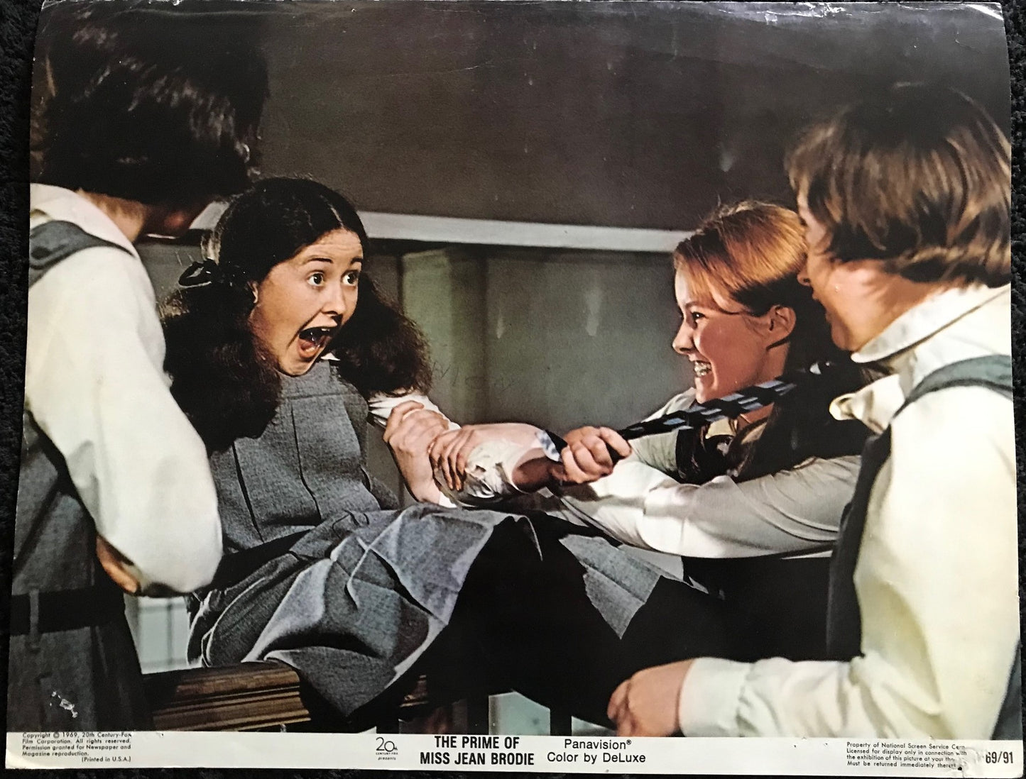 ORIGINAL LOBBY CARD - THE PRIME OF MISS JEAN BRODIE (c) - 1969 -  Jane Carr, Pamela Franklin, Diane Grayson, Shirley Steedman