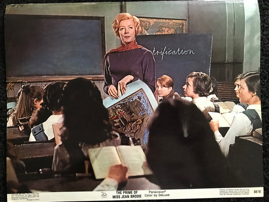 ORIGINAL LOBBY CARD - THE PRIME OF MISS JEAN BRODIE (d) - 1969 -  Maggie Smith, Diane Grayson