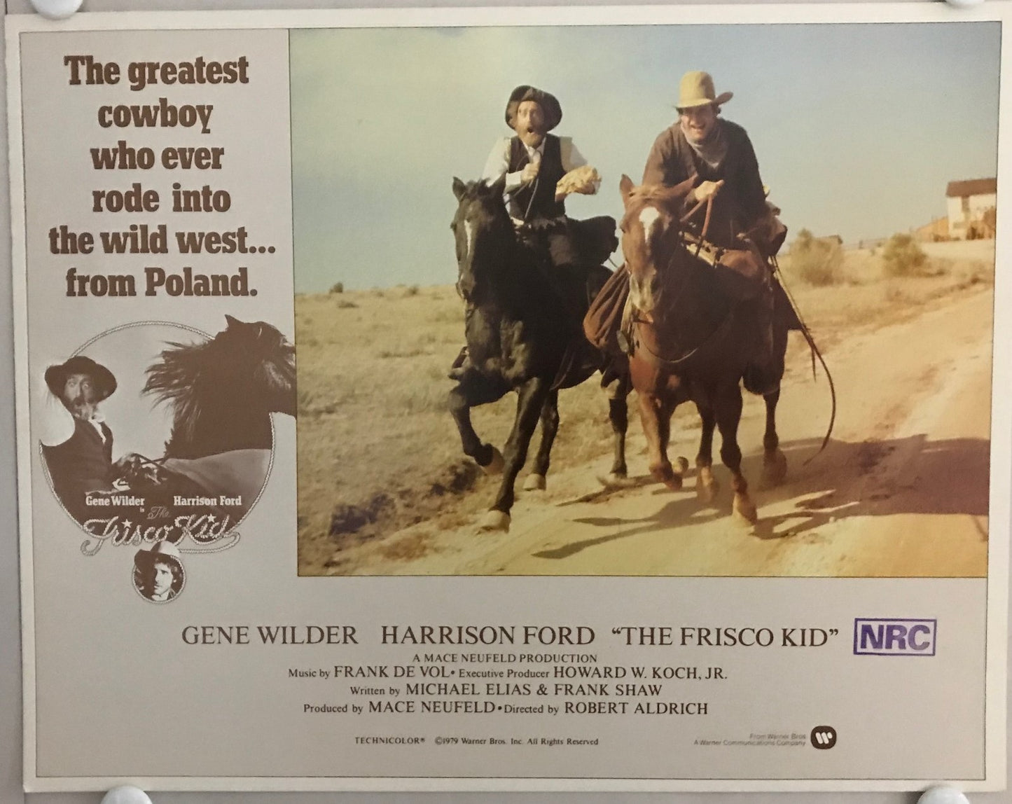 ORIGINAL LOBBY CARDS - THE FRISCO KID - 1979 - set of 8