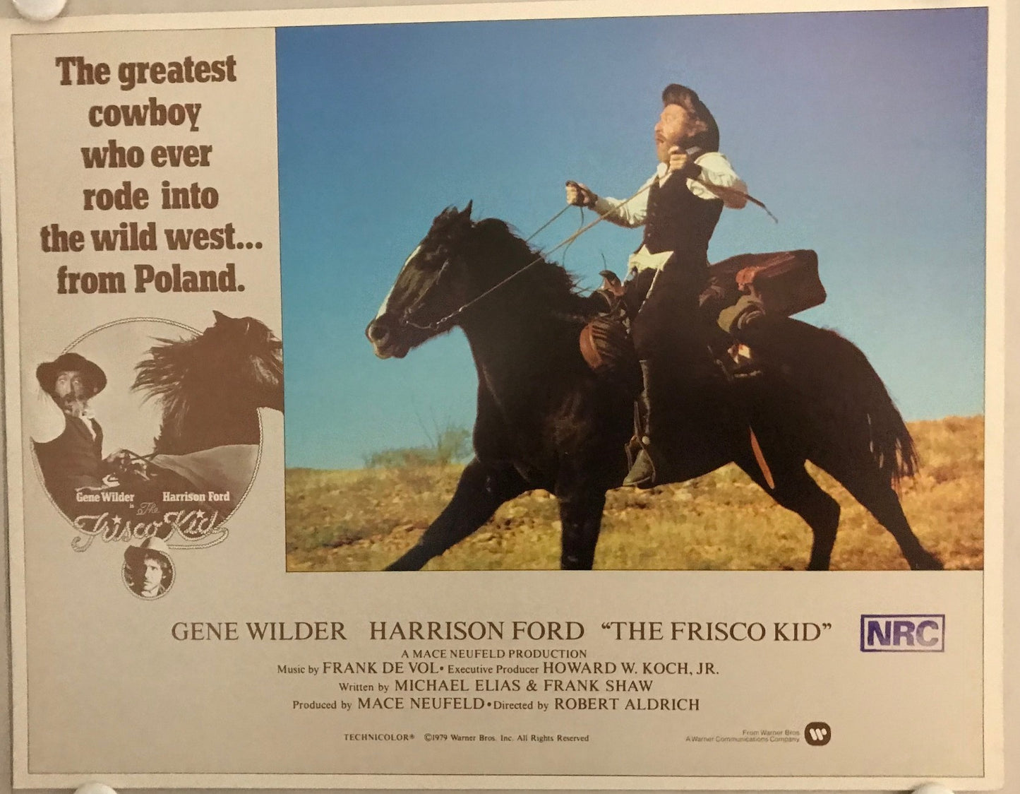 ORIGINAL LOBBY CARDS - THE FRISCO KID - 1979 - set of 8