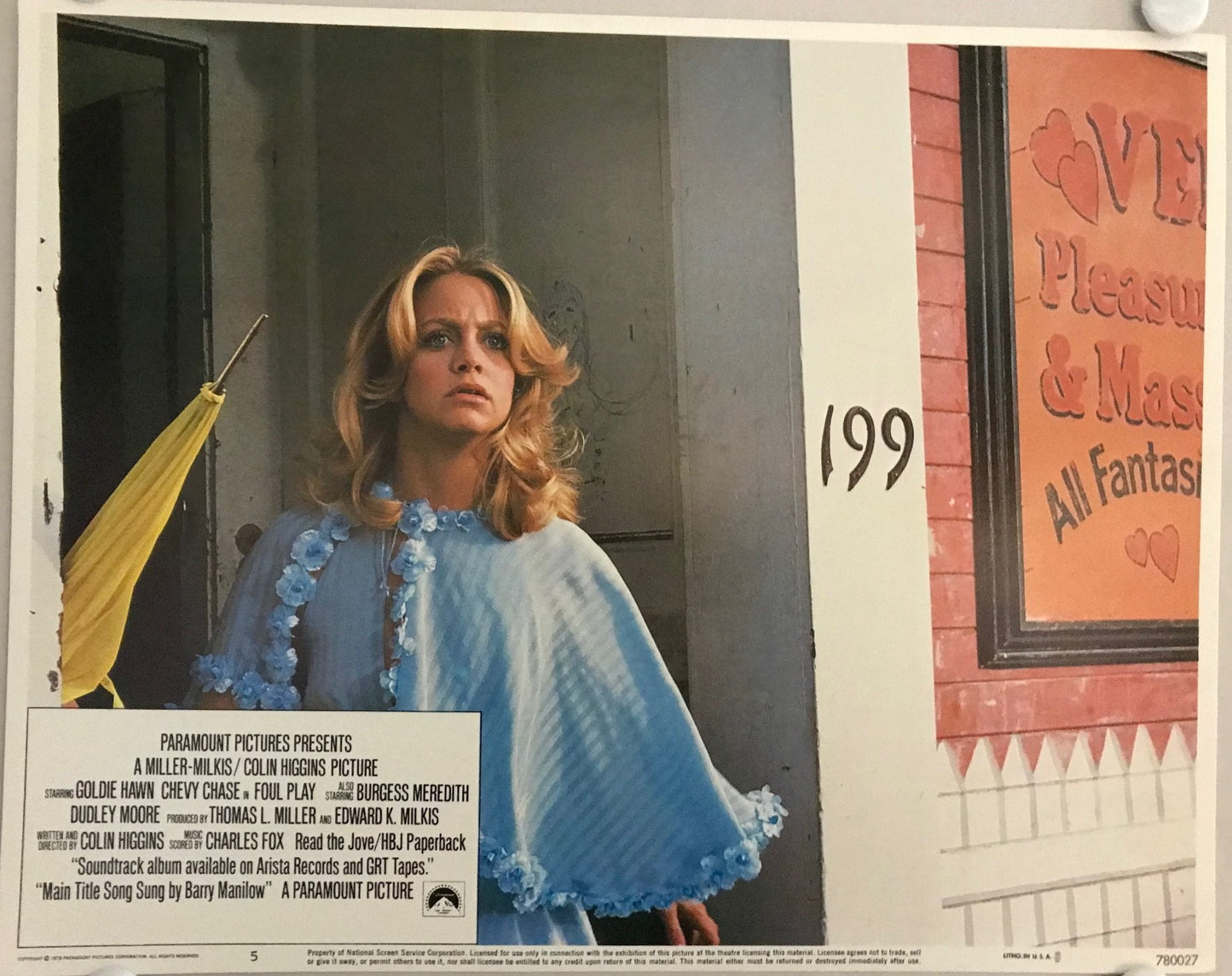 ORIGINAL LOBBY CARDS - FOUL PLAY - 1978 - set of 8