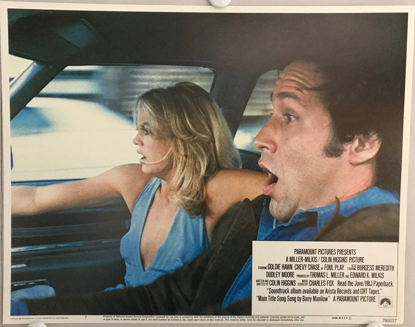 ORIGINAL LOBBY CARDS - FOUL PLAY - 1978 - set of 8