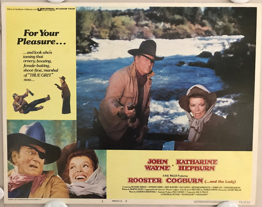 ORIGINAL LOBBY CARDS - ROOSTER COGBURN - 1975 - set of 8