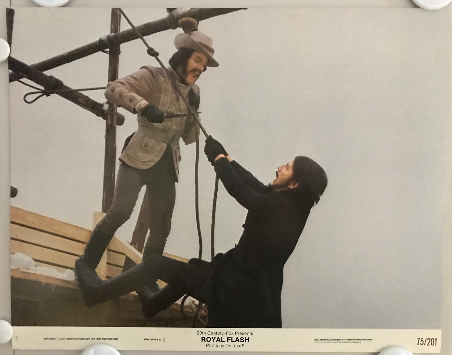 ORIGINAL LOBBY CARDS - ROYAL FLASH - 1975 - set of 8