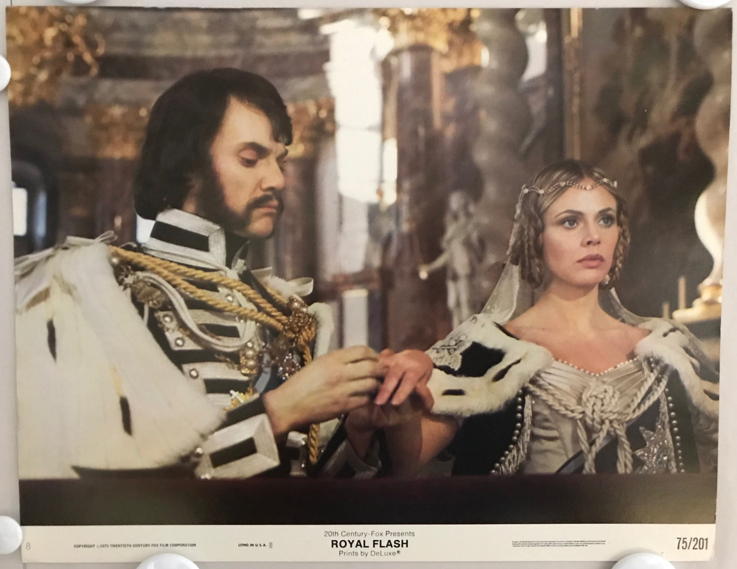 ORIGINAL LOBBY CARDS - ROYAL FLASH - 1975 - set of 8