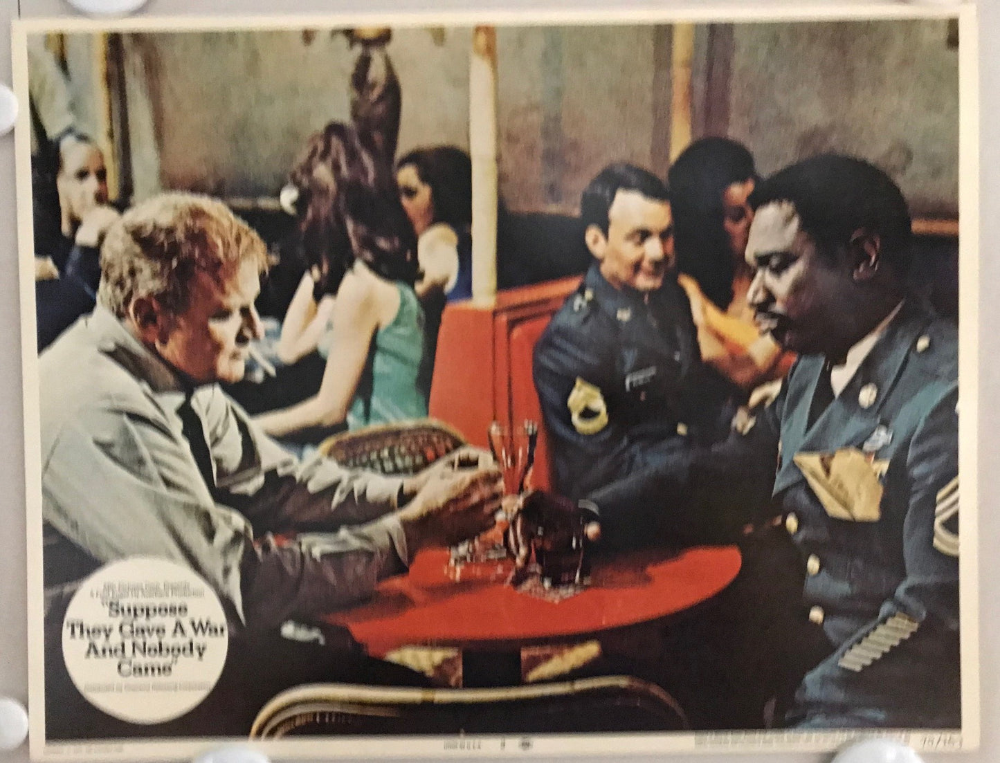 ORIGINAL LOBBY CARDS - SUPPOSE THEY GAVE A WAR AND NOBODY CAME - 1970