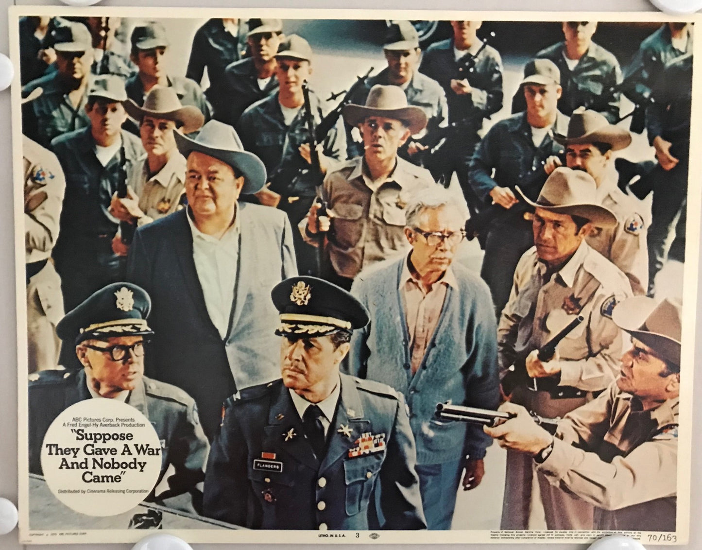 ORIGINAL LOBBY CARDS - SUPPOSE THEY GAVE A WAR AND NOBODY CAME - 1970