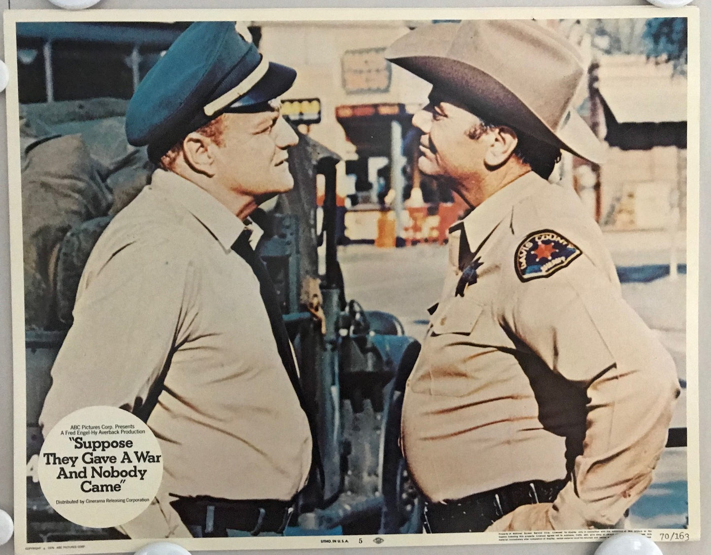 ORIGINAL LOBBY CARDS - SUPPOSE THEY GAVE A WAR AND NOBODY CAME - 1970