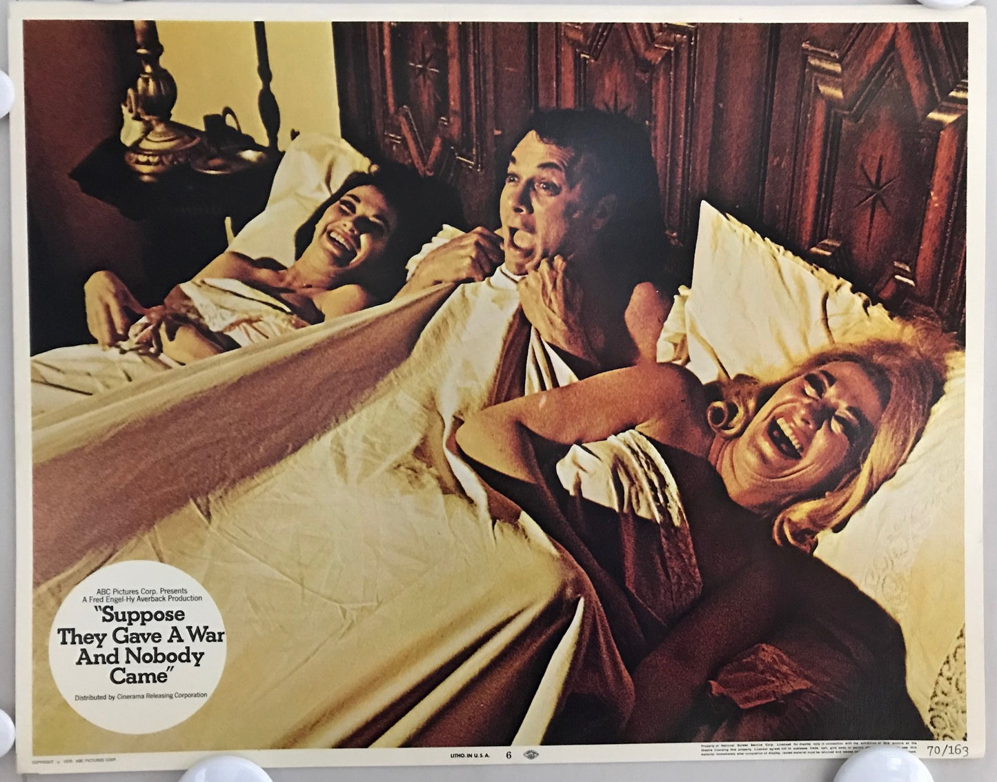 ORIGINAL LOBBY CARDS - SUPPOSE THEY GAVE A WAR AND NOBODY CAME - 1970