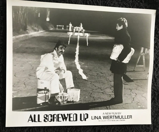 PUBLICITY PHOTOGRAPH - from ALL SCREWED UP (b) (1974) - Luigi Diberti, Nino Bignamini (asu-2)