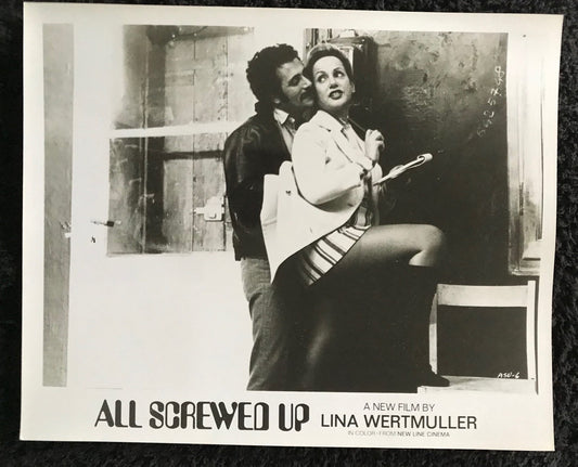 PUBLICITY PHOTOGRAPH - from ALL SCREWED UP (f) (1974) - Lina Polito, Luigi Diberti (asu-6)