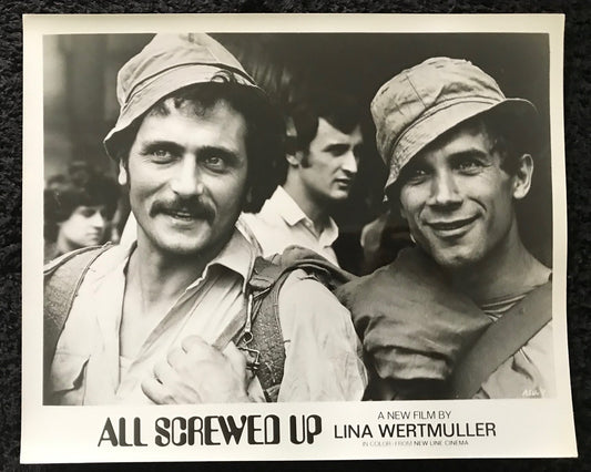 PUBLICITY PHOTOGRAPH - from ALL SCREWED UP (g) (1974) - Luigi Diberti, Nino Bignamini (asu-7)
