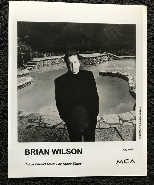 PUBLICITY PHOTOGRAPH - from BRIAN WILSON: I JUST WASN'T MADE FOR THESE TIMES (a) (1995) - Brian Wilson