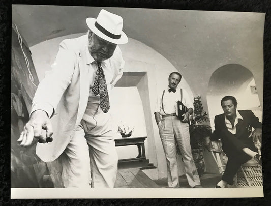 PUBLICITY PHOTOGRAPH - from WHAT? (19h) (1972) - Henning Schluter, Romolo Valli, Marcello Mastroianni
