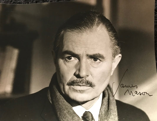 JAMES MASON - AUTOGRAPHED 10 x 8 PUBLICITY PHOTOGRAPH from The Deadly Affair (1967)