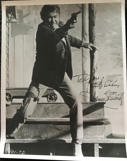 JAMES STEWART - AUTOGRAPHED 10 x 8 PUBLICITY PHOTOGRAPH from Firecreek (1968)