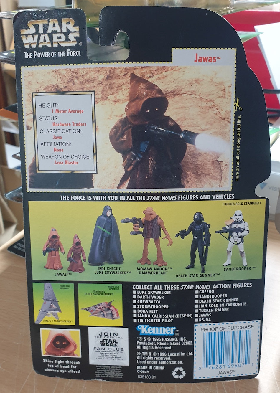 STAR WARS - KENNER - POTF - JAWAS - with Glowing Eyes and Blaster Pistols