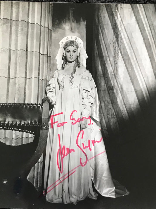 JEAN SIMMONS - AUTOGRAPHED 10 x 8 PUBLICITY PHOTOGRAPH from Hamlet (1948)