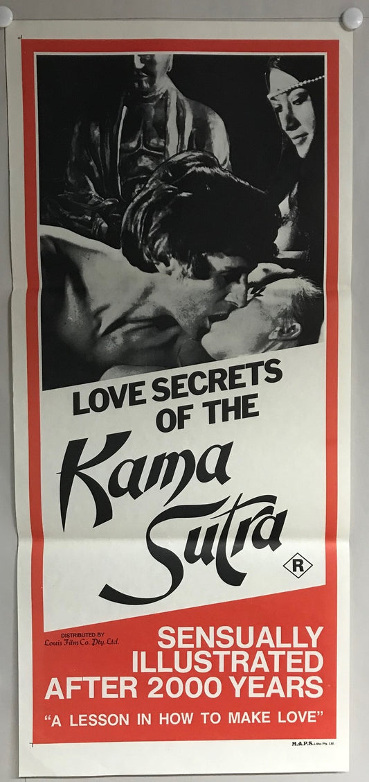 ORIGINAL DAYBILL MOVIE POSTER - LOVE SECRETS OF THE KARMA SUTRA - 1970