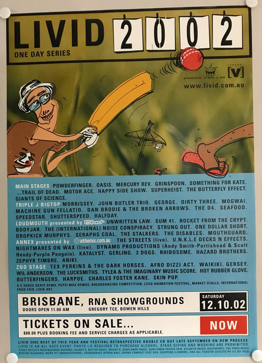 MUSIC PROMO POSTER - V FESTIVAL 08(a) - SMASHING PUMPKINS, DURAN DURAN, QUEENS OF THE STONE AGE