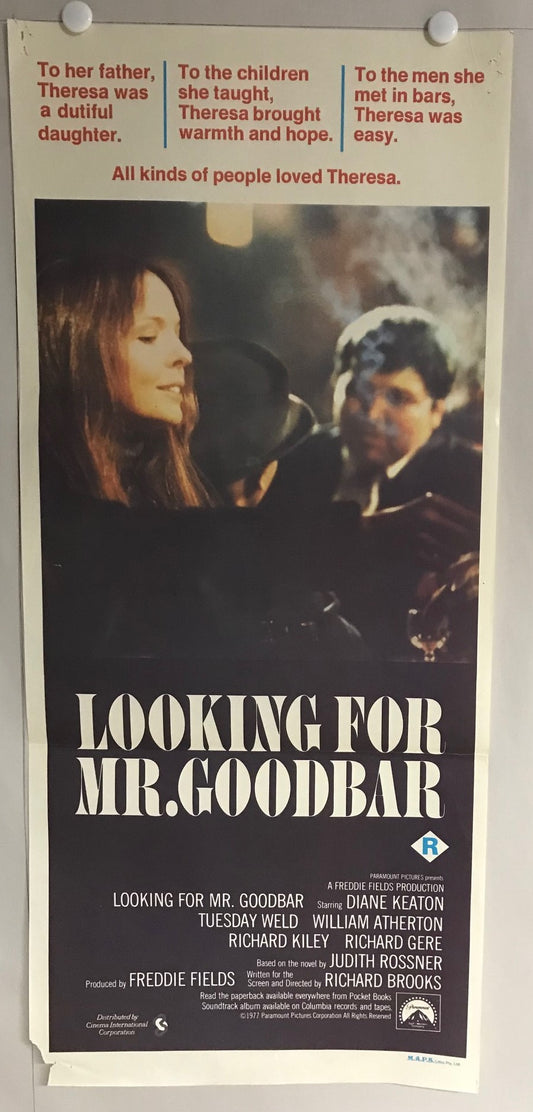 ORIGINAL DAYBILL MOVIE POSTER - LOOKING FOR MR. GOODBAR - 1977