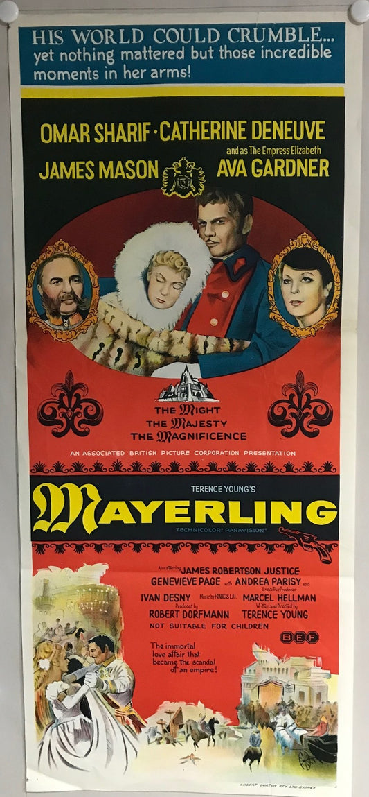 ORIGINAL DAYBILL MOVIE POSTER - MAYERLING (c) - 1968