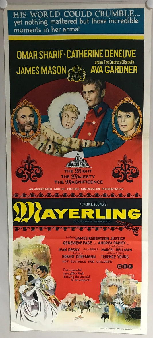 ORIGINAL DAYBILL MOVIE POSTER - MAYERLING (b) - 1968