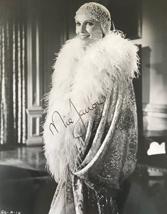 MIA FARROW  - AUTOGRAPHED 10 x 8 PUBLICITY PHOTOGRAPH from The Great Gatsby (1974)