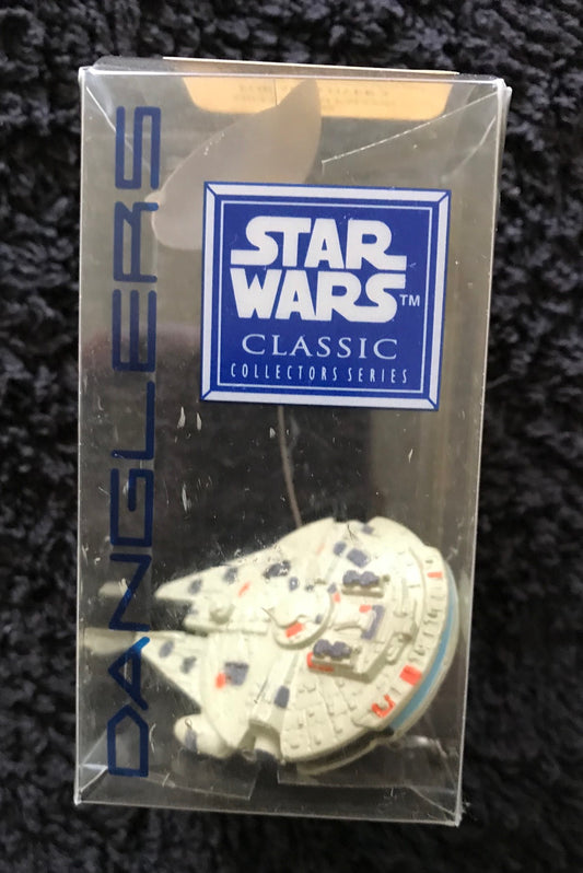 STAR WARS CLASSIC - APPLAUSE Inc - MILLENNIUM FALCON - DANGLERS with suction cap