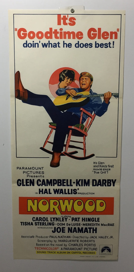 ORIGINAL DAYBILL MOVIE POSTER - NORWOOD (b) - 1970