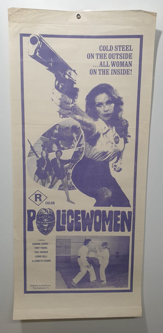 ORIGINAL DAYBILL MOVIE POSTER - POLICEWOMEN - 1974 - ADULT