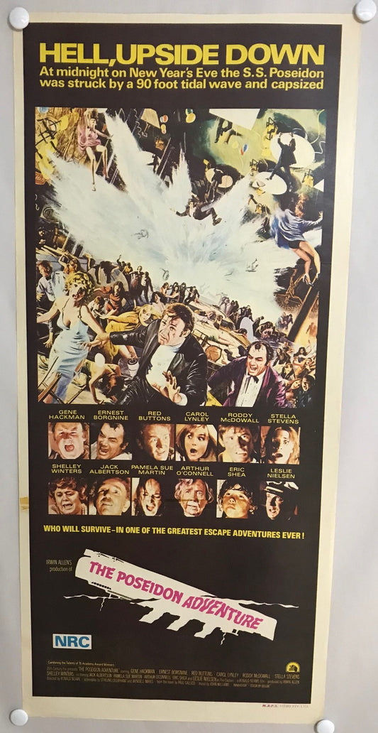 ORIGINAL DAYBILL MOVIE POSTER - THE POSEIDON ADVENTURE - 1972