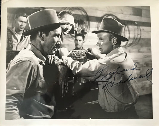 RICHARD WIDNARK - AUTOGRAPHED 10 x 8 PUBLICITY PHOTOGRAPH