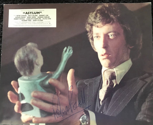 ROBERT POWELL - AUTOGRAPHED 10 x 8 PUBLICITY PHOTOGRAPH from Asylum (1972)