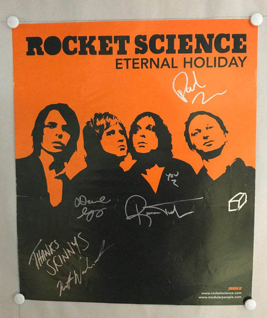 MUSIC PROMO POSTER - SIGNED - ROCKET SCIENCE(a) - ETERNAL HOLIDAY