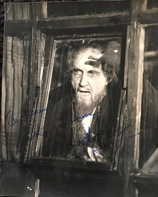 RON MOODY - AUTOGRAPHED 10 x 8 PUBLICITY PHOTOGRAPH from Oliver! (1968)