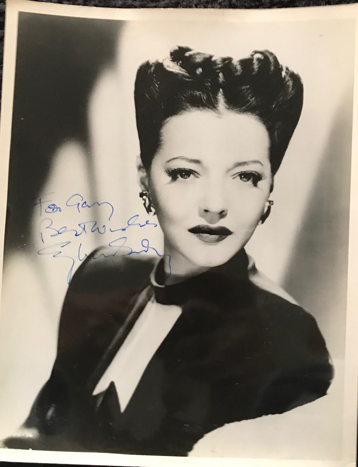 SYLVIA SIDNEY  - AUTOGRAPHED 10 x 8 PUBLICITY PHOTOGRAPH from Mr. Ace (1946)