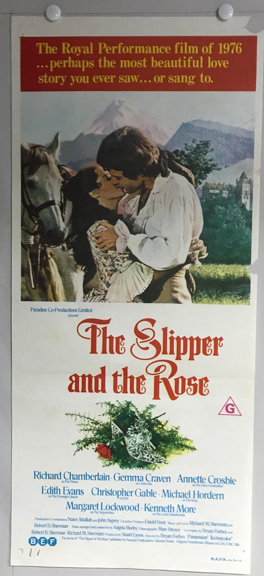 ORIGINAL DAYBILL MOVIE POSTER - THE SLIPPER AND THE ROSE - 1976