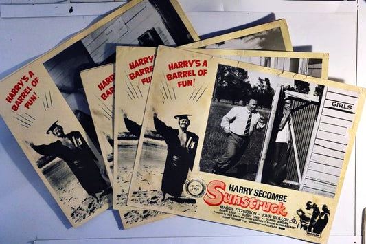 ORIGINAL LOBBY CARD - SUNSTRUCK - 1972 - set of 8 - Australian