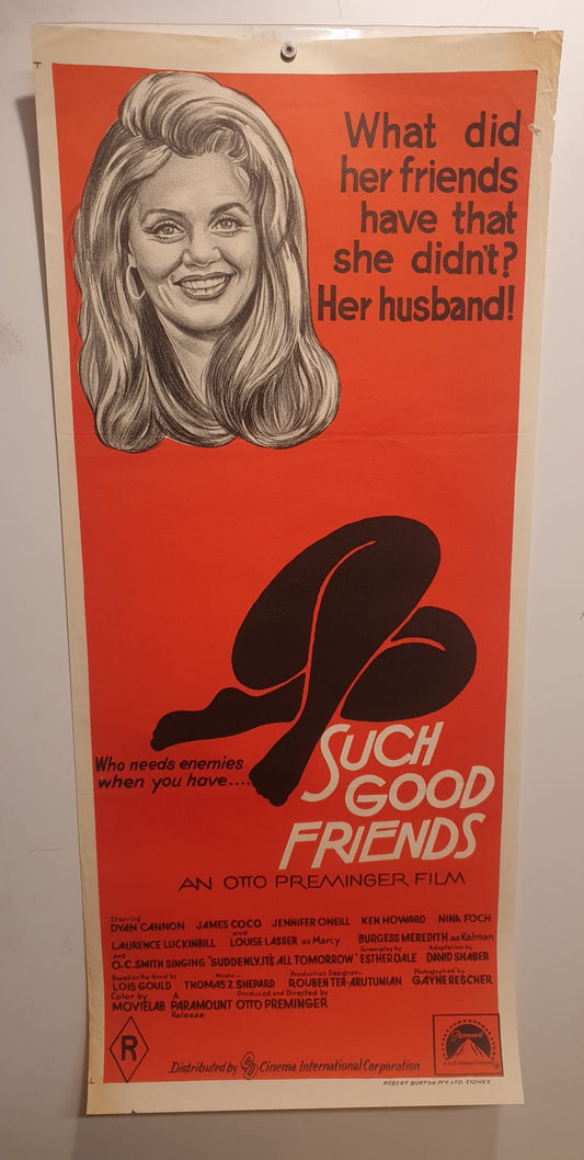 ORIGINAL DAYBILL MOVIE POSTER - SUCH GOOD FRIENDS - 1971