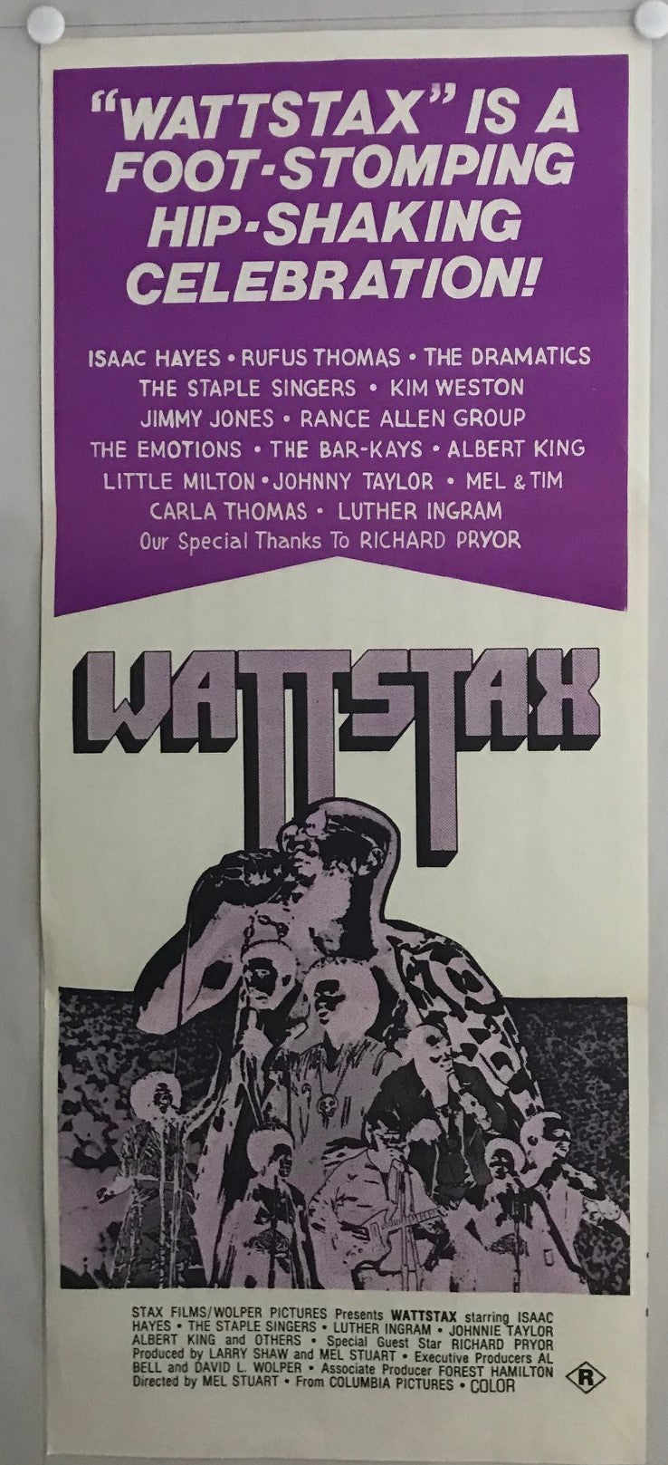 ORIGINAL DAYBILL MOVIE POSTER - WATTSTAX (b) - 1973