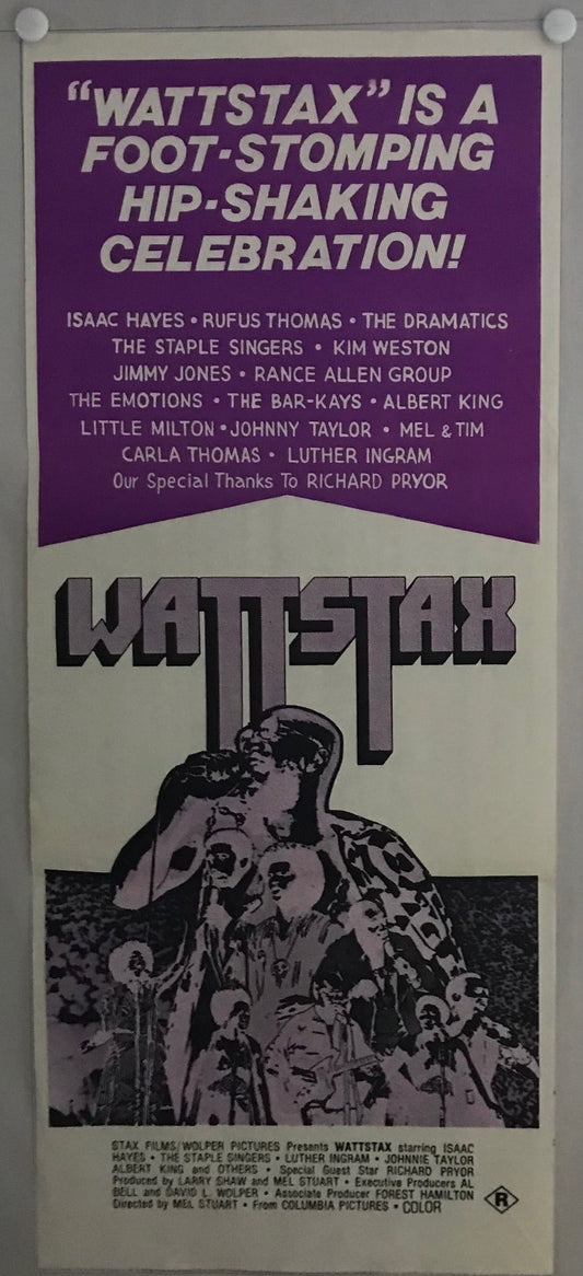 ORIGINAL DAYBILL MOVIE POSTER - WATTSTAX (c) - 1973